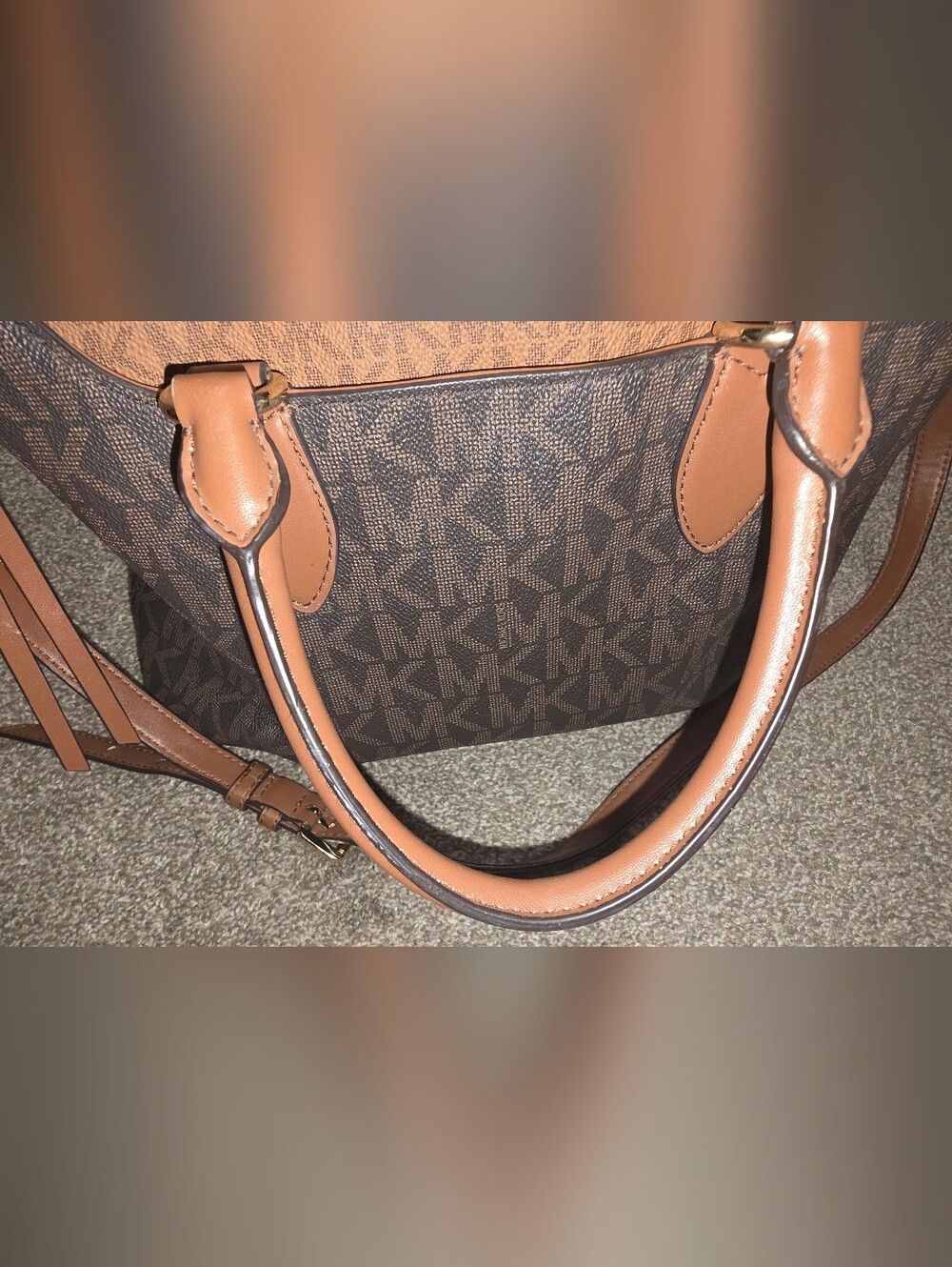Michael Kors Brown Signature Tote Bag - Picture 4 of 11
